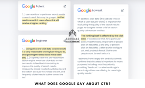 What Does Google Say About CTR